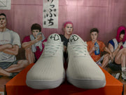 Nike White Basketball Sneakers with Black Swoosh