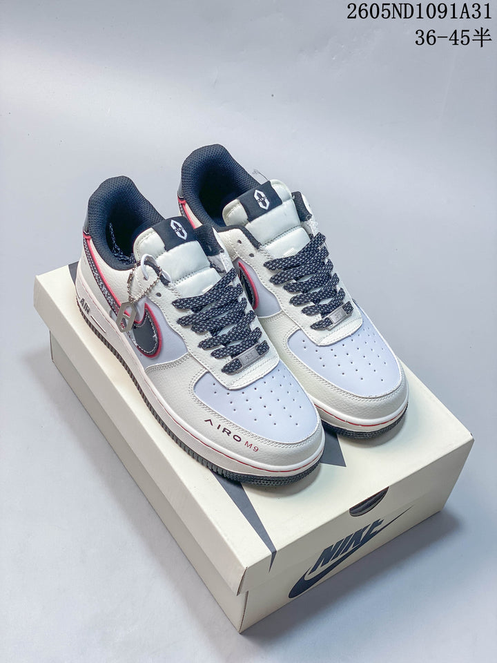 Nike Air Force 1 ’07 Low Sneakers White Navy Red