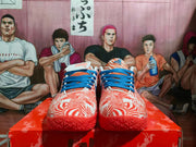 Nike Orange and White Basketball Sneakers