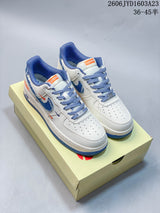 Nike Air Force 1 '07 Low White and Blue Sneakers