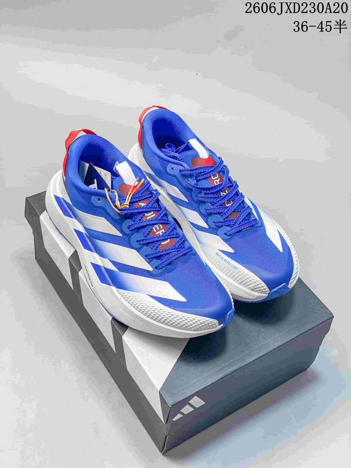 Adidas Adizero Evo SL Running Shoes Blue White Red