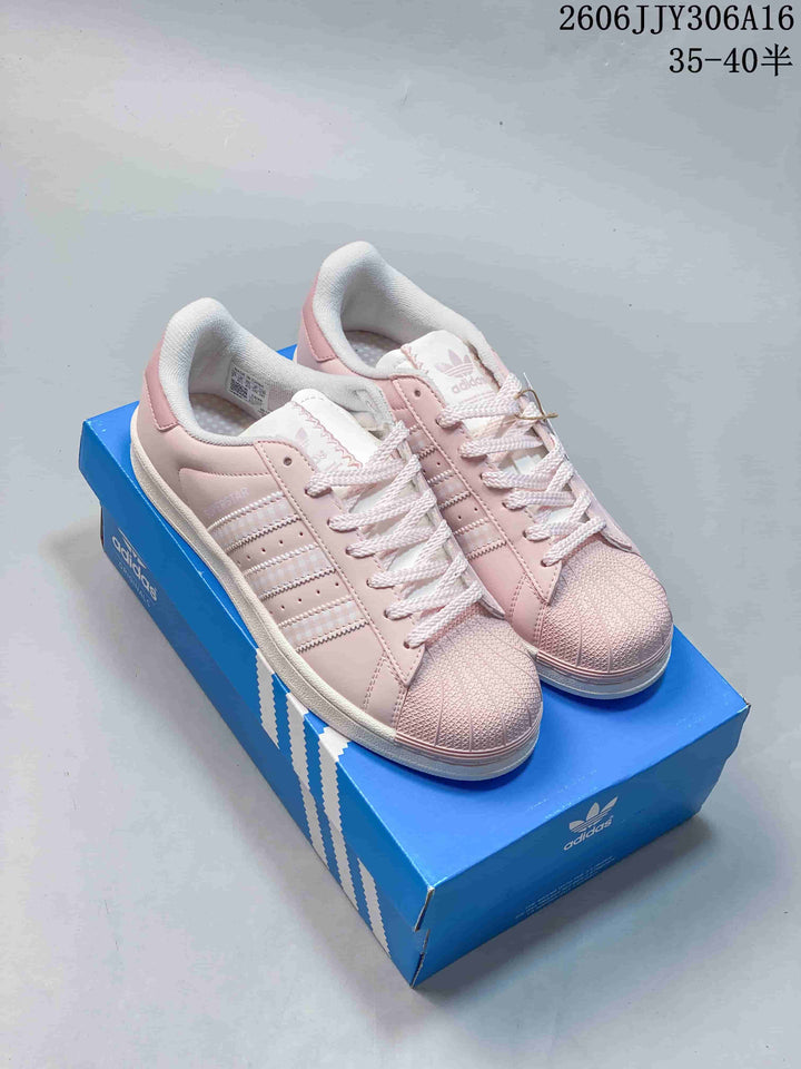 Adidas Superstar II Pink Low-Top Sneakers