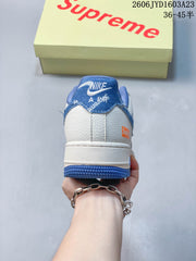 Nike Air Force 1 '07 Low White and Blue Sneakers