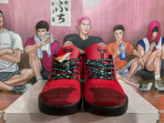 Nike Basketball Sneakers Red Black Low-Top