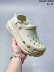 Crocs Puffed Clog Sandals with Adjustable Heel Strap