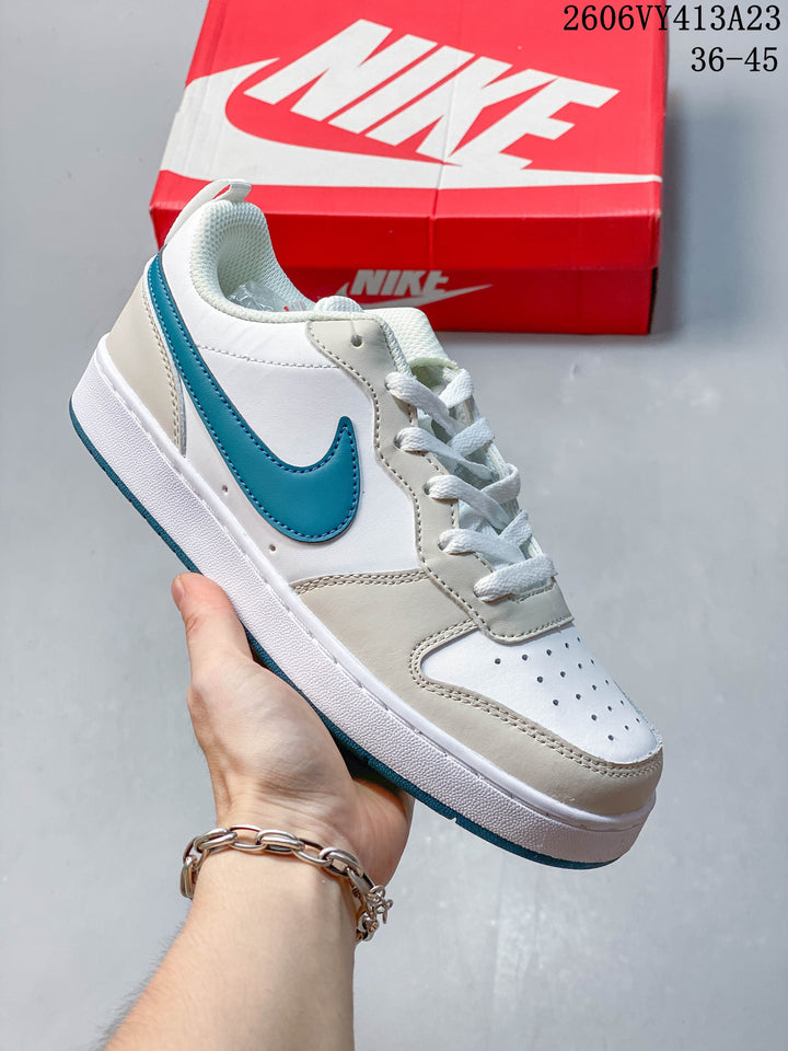 NikeCourt Borough 2 Low Sneakers, White and Blue