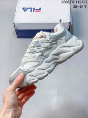 FILA FUSION Arceus Chunky Sneakers, White and Gray