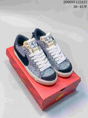 Nike Blazer Low Jumbo Low-Top Sneakers, Gray and Black