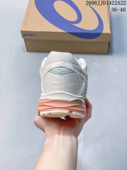 ASICS GEL-FLUX Running Sneakers, Ivory and Peach