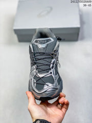 ASICS GEL-KAYANO 14 Trail-Style Sneakers, Charcoal Silver