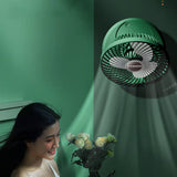 Portable Wall & Desk Fan – 90° Adjustable, USB Rechargeable, Ultra-Quiet, 3-Speed