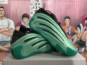 Green and Black Sculpted Sneakers
