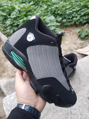 Jordan 14 Black Grey Multicolor Sneakers
