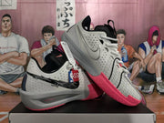 Nike LeBron XX Low Basketball Shoes Grey Pink