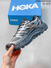 HOKA Mafate Speed 4 Lite Trail Running Shoes, Silver Gray