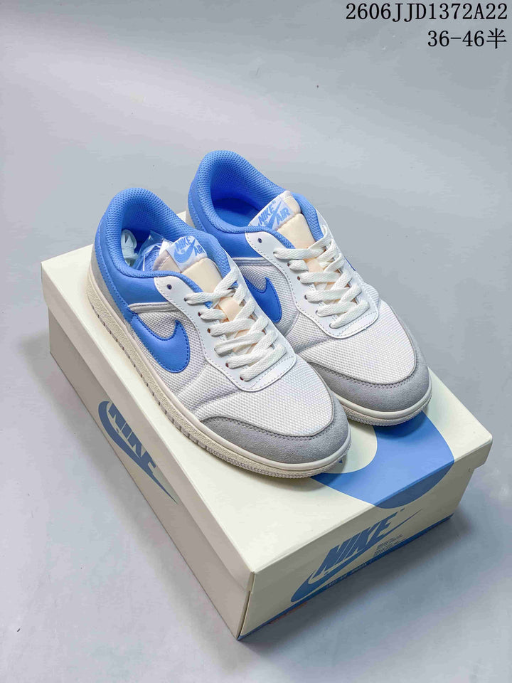 Jordan Air Jordan Skyline Low-Top Sneakers in White, Blue and Gray