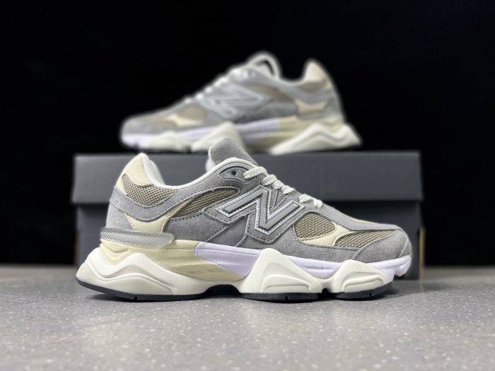 New Balance 9060LBA Grey and Cream Sneakers