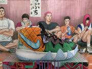 Nike Colorful Basketball Sneakers Pineapple Style