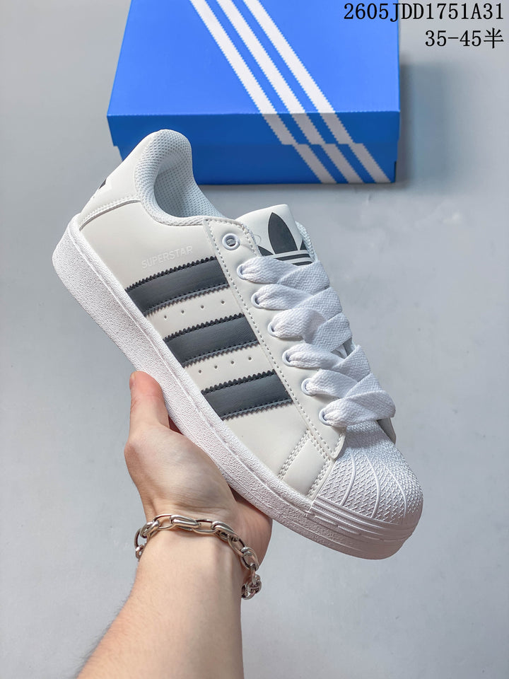 Adidas Superstar Shell-Toe Sneakers in Mixed Colors