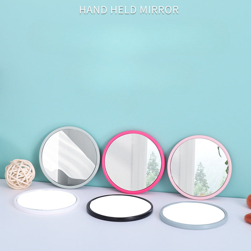 1pc Lightweight Compact Round Mirror - Portable Pocket-Sized HD Makeup Mirror, Available in Pink and Black Frames, Ideal for On-the-Go Touch-Ups, DIY Crafts, Mirror Portable, Best for Christmas