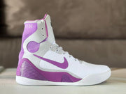 Nike Kobe 9 High Basketball Shoes White Purple