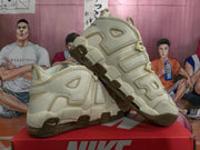Nike Air More Uptempo Sneakers in Beige and Brown