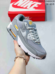 Nike Air Max 90 Sneakers in Grey and Yellow