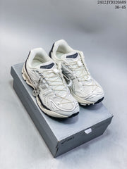 ASICS GEL-KAYANO 14 White and Black Sneakers