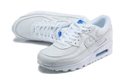 Nike Air Max 90 White and Blue Sneakers