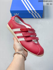 Adidas Samba Vegan OG Red Low-Top Strap Sneakers