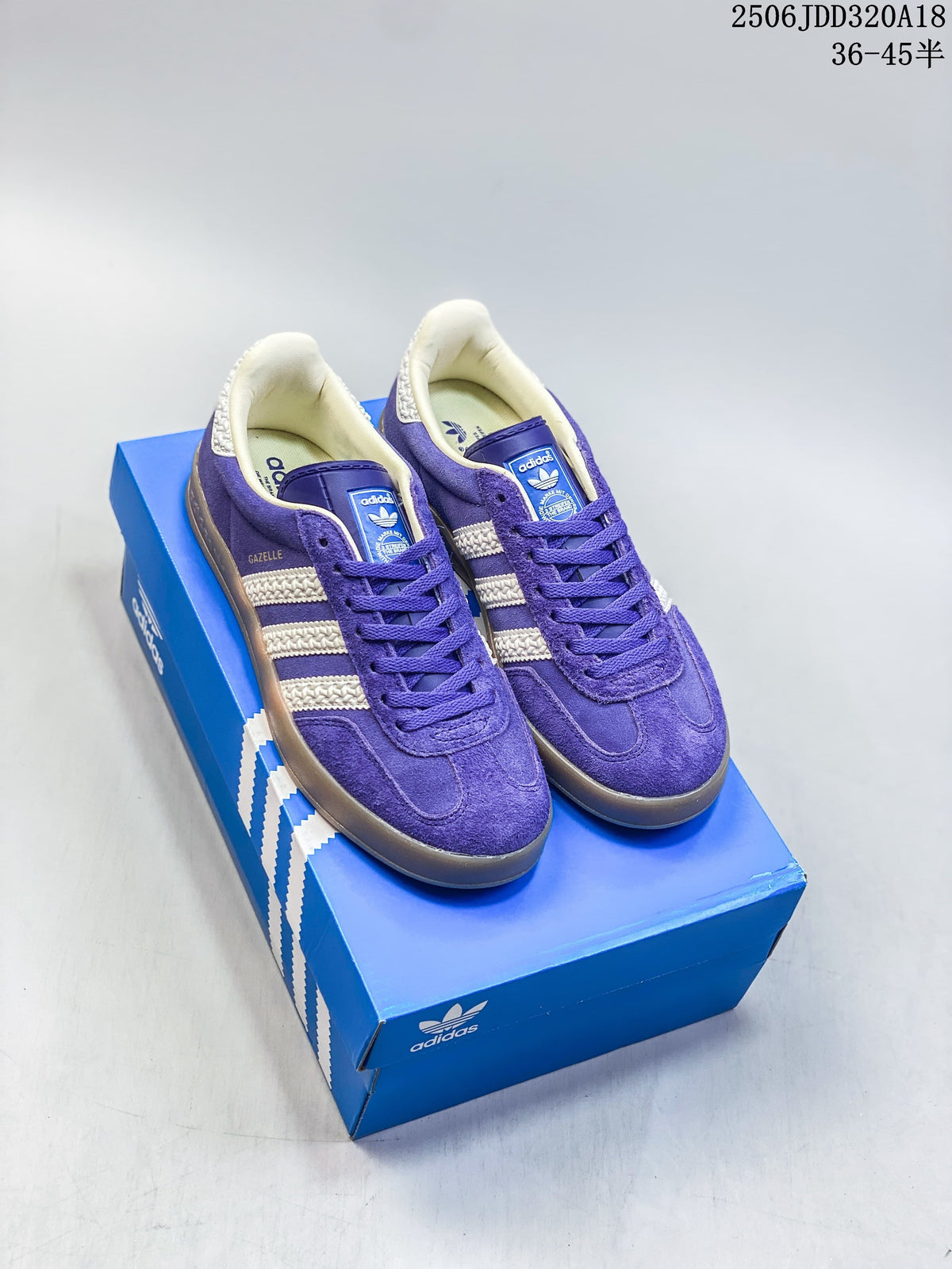 Adidas Gazelle Purple Low-Top Sneakers
