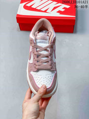Nike Dunk Low SB Pink and White Low-Top Sneakers