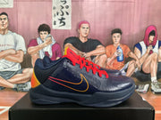 Nike Basketball Sneakers Blue Red and Gold