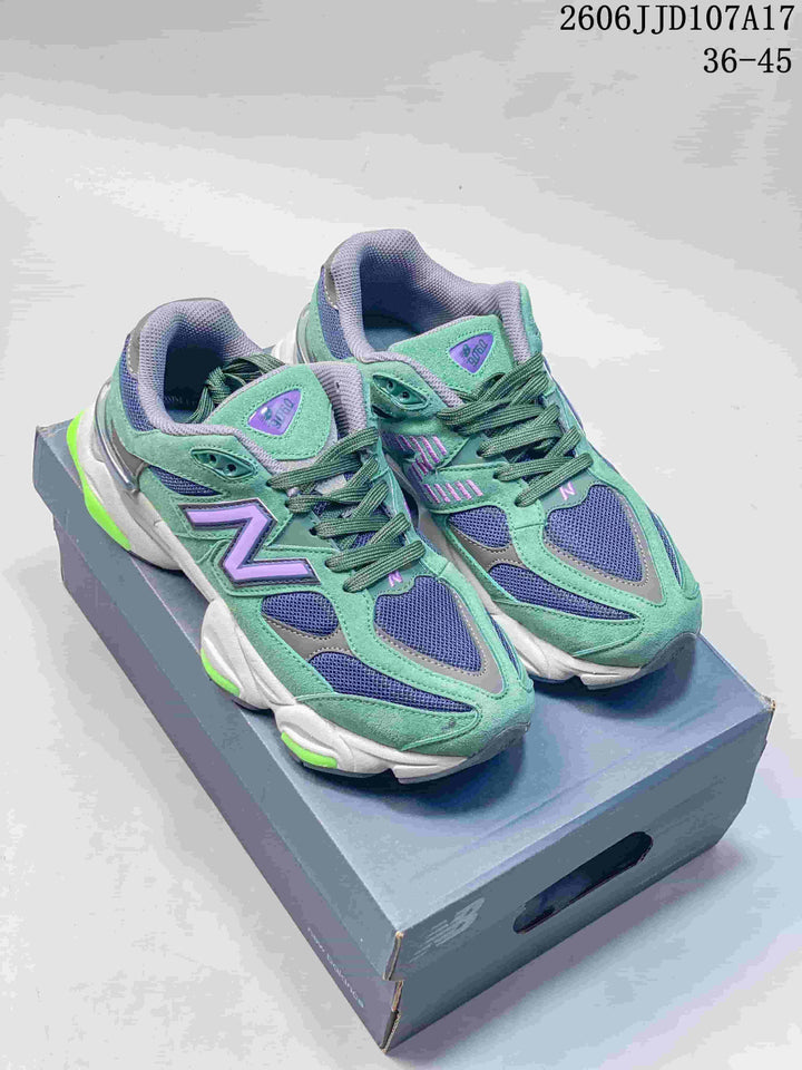 New Balance U9060 Green Purple Retro Sneakers
