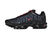 Nike Air Max Plus Black Graphic Sneakers Red Accents