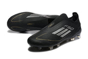 adidas F50 Laceless FG Soccer Cleats Black Gold