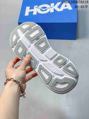 HOKA Bondi 9 Running Shoes, White, Style 1162011