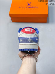 Nike SB Dunk Low Style Sneaker, Cream and Blue FC1688-206