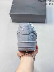Nike Air Force 1 Low Sneakers, Gray Pattern, Style 611270ASWPR