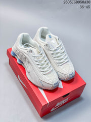 Nike Shox R4 Women's Sneakers White and Light Blue