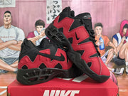 Nike Air More Uptempo Red and Black Basketball Sneakers