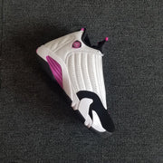 Jordan 14 Women's White Pink High-Top Sneakers