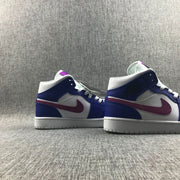 Jordan Air 1 Mid Blue Pink Sneakers 554724-451