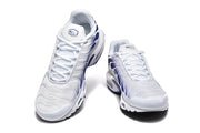 Nike Air Max Plus White and Blue Sneakers