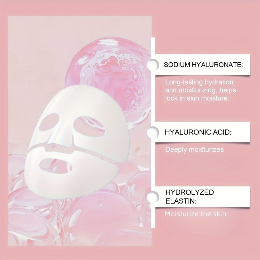 16 Pieces Of Collagen Masks, Containing Hyaluronic Acid And Collagen, To Firm The Light Beige, Korean Skincare Products, The Perfect Christmas Skincare Set, A Gift For Girls.