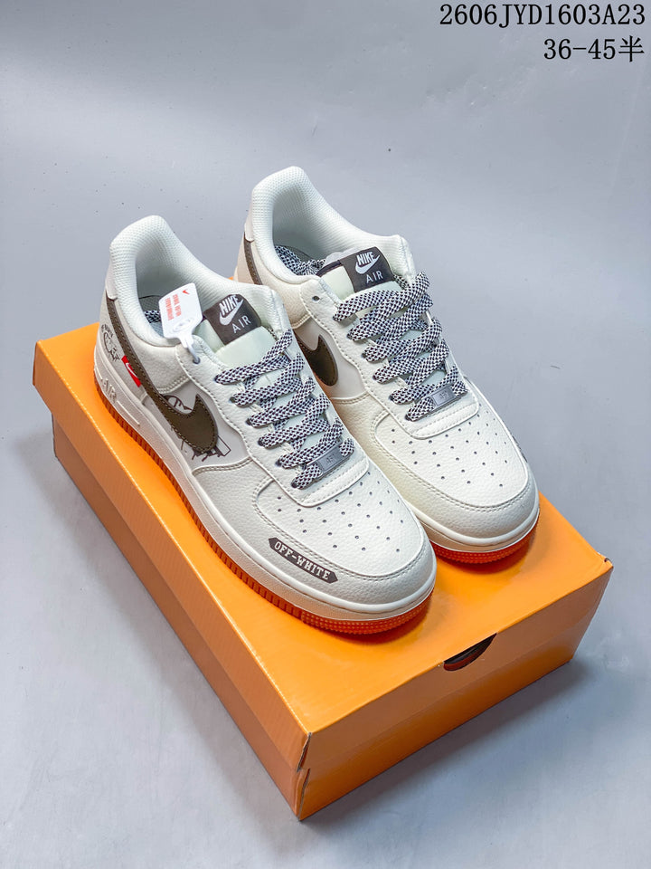 Nike Air Force 1 '07 Low Off-White Style Sneakers