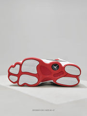 Jordan 6–7 White Black Red High-Top Sneakers