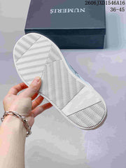 Numeris Low-Top Sneakers in White with Snake-Print Panels