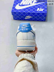 Nike Air Force 1 Low White and Blue Sneakers
