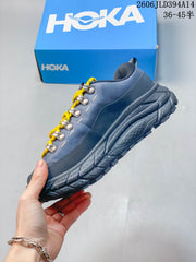 HOKA Tor Summit Low-Top Shoes in Blue and Yellow